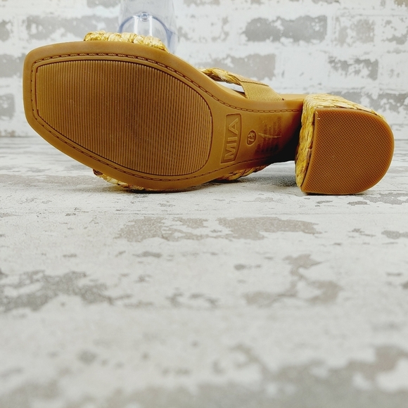 NEW Mia Tesi Yellow Braided Summer Casual Sandals C1054 - Picture 9 of 12